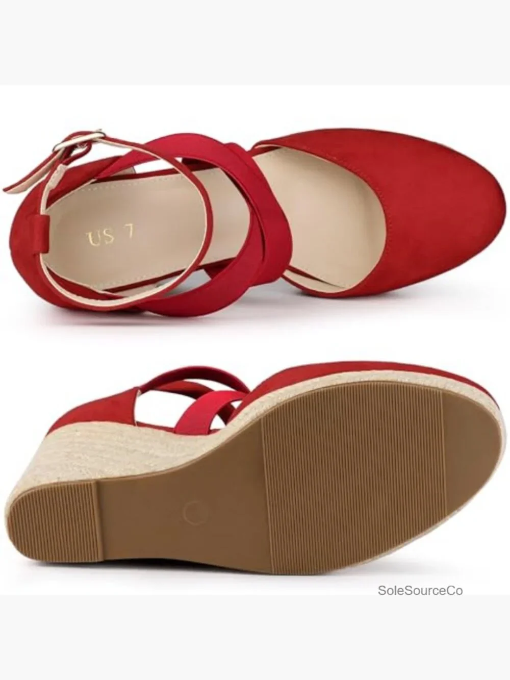 Women's Espadrilles Wedge Heel Closed Toe Sandals